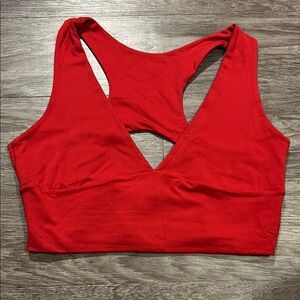 Red Sports Bra